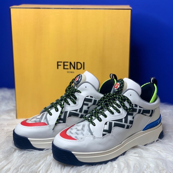 Fendi Platform Trex Sneakers Size 39.5 - Picture 2 of 7